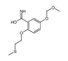 5-(methoxymethoxy)-2-(2-methylsulfanylethoxy)benzamide结构式