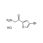 2-Amino-1-(4-bromothiophen-2-yl)ethanone Hydrochloride Structure