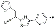 (E)-2-[4-(4-FLUOROPHENYL)-1,3-THIAZOL-2-YL]-3-(2-FURYL)-2-PROPENENITRILE Structure