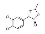 4-(3,4-dichlorophenyl)-2-methyl-2H-furan-5-one结构式