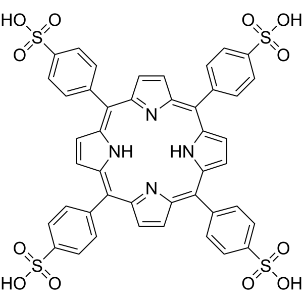 Tetraphenylporphyrin Tetrasulfonic Acid Hydrate Structure