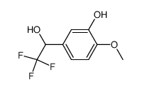 2-Methoxy-5-(2,2,2-trifluoro-1-hydroxyethyl)phenol Structure