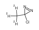 3-chloro-3-methyl-d3-diazirine Structure