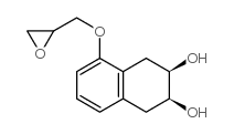 顺式-1,2,3,4-四氢-5-环氧丙氧基-2,3-萘二醇结构式