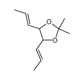 2,2-Dimethyl-4,5-di(1-propenyl)-1,3-dioxolane Structure