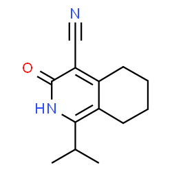 1-isopropyl-3-oxo-2,3,5,6,7,8-hexahydroisoquinoline-4-carbonitrile结构式