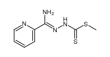 (Z)-methyl 2-(amino(pyridin-2-yl)methylene)hydrazinecarbodithioate Structure