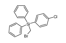 (bromomethyl)(p-chlorophenyl)diphenylsilane结构式