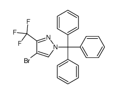 4-bromo-3-(trifluoromethyl)-1-tritylpyrazole Structure