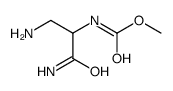 methyl N-(1,3-diamino-1-oxopropan-2-yl)carbamate Structure