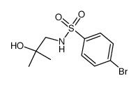 4-bromo-benzenesulfonic acid-(β-hydroxy-isobutylamide) Structure