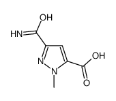 1H-Pyrazole-5-carboxylicacid,3-(aminocarbonyl)-1-methyl-(9CI)结构式