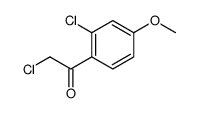 Ethanone, 2-chloro-1-(2-chloro-4-methoxyphenyl)- (9CI)结构式