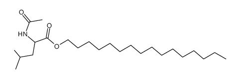 2-Acetylamino-4-methyl-pentanoic acid hexadecyl ester Structure