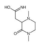 2-Piperazineacetamide,1,4-dimethyl-3-oxo-(9CI) structure