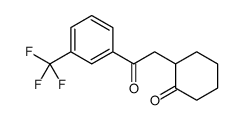 2-[2-oxo-2-[3-(trifluoromethyl)phenyl]ethyl]cyclohexan-1-one Structure