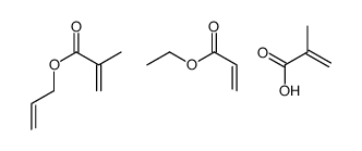 ethyl prop-2-enoate,2-methylprop-2-enoic acid,prop-2-enyl 2-methylprop-2-enoate结构式