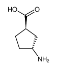 3-aminocyclopentane-1-carboxylic acid Structure