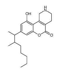 10-hydroxy-8-(3-methyloctan-2-yl)-1,2,3,4-tetrahydrochromeno[4,3-c]pyridin-5-one Structure