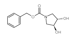 benzyl (3S,4S)-3,4-dihydroxypyrrolidine-1-carboxylate Structure