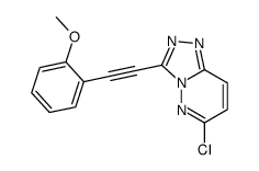 6-chloro-3-[2-(2-methoxyphenyl)ethynyl]-[1,2,4]triazolo[4,3-b]pyridazine Structure