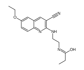 Propanamide, N-[2-[(3-cyano-6-ethoxy-2-quinolinyl)amino]ethyl]- (9CI)结构式