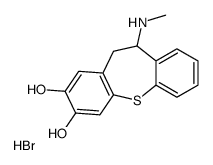 6-(methylamino)-5,6-dihydrobenzo[b][1]benzothiepine-2,3-diol,hydrobromide Structure