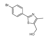 [2-(4-bromophenyl)-4-methyl-1,3-thiazol-5-yl]methanol结构式