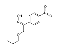 N-[1-(4-nitrophenyl)-2-propoxyethylidene]hydroxylamine Structure