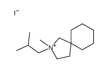 2-methyl-2-(2-methylpropyl)-2-azoniaspiro[4.5]decane,iodide Structure