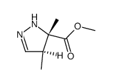 3,4-dimethyl-3,4-dihydro-2H-pyrazole-3-carboxylic acid methyl ester Structure