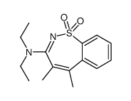 N,N-diethyl-4,5-dimethyl-1,1-dioxo-1λ6,2-benzothiazepin-3-amine结构式