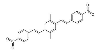 1,4-dimethyl-2,5-bis[2-(4-nitrophenyl)ethenyl]benzene Structure