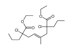 diethyl 2,7-dichloro-4-methyl-2,7-dipropyloct-4-enedioate结构式