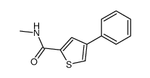 N-methyl-4-phenylthiophene-2-carboxamide结构式