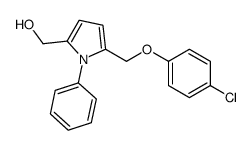 [5-[(4-chlorophenoxy)methyl]-1-phenylpyrrol-2-yl]methanol Structure