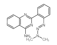 4-Quinazolinamine,2-[2-(3,3-dimethyl-1-triazen-1-yl)phenyl]-结构式