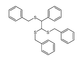 [1,2-bis(benzylsulfanyl)-2-phenylethyl]sulfanylmethylbenzene Structure