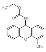 ethyl N-(4-methyl-9H-xanthen-9-yl)carbamate Structure