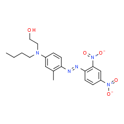 2-[Butyl[4-[(2,4-dinitrophenyl)azo]-3-methylphenyl]amino]ethanol结构式
