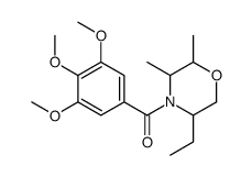 2,3-Dimethyl-5-ethyl-4-(3,4,5-trimethoxybenzoyl)morpholine structure