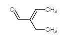 (E)-2-ethylbut-2-enal Structure