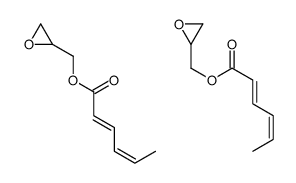 oxiran-2-ylmethyl (2E,4E)-hexa-2,4-dienoate结构式