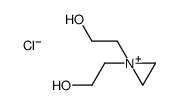 2-[1-(2-hydroxyethyl)aziridin-1-ium-1-yl]ethanol,chloride结构式