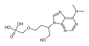 {3-[6-(dimethylamino)-9H-purin-9-yl]-4-hydroxybutoxy}methylphosphonic acid Structure