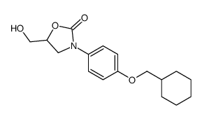 3-[4-(cyclohexylmethoxy)phenyl]-5-(hydroxymethyl)-1,3-oxazolidin-2-one Structure