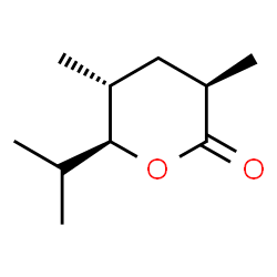 2H-Pyran-2-one,tetrahydro-3,5-dimethyl-6-(1-methylethyl)-,(3R,5R,6S)-rel-(9CI)结构式