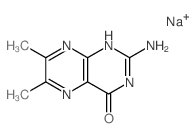 2-amino-6,7-dimethyl-1H-pteridin-4-one Structure