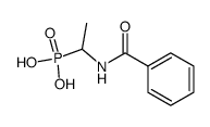 N-Benzoyl-1-amino-ethyl-1-phosphonsaeure结构式