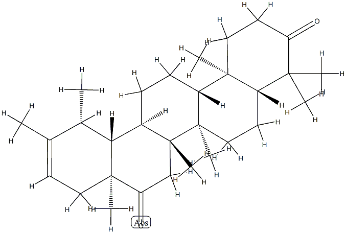 (18α)-Urs-20-ene-3,16-dione Structure